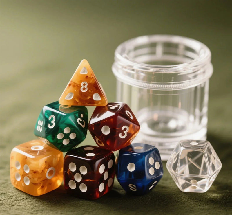 Acrylic dice vs resin dice: Which one is better for you? – featured image