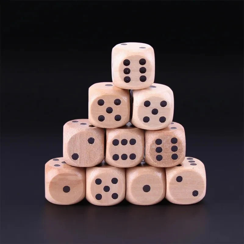 16mm Acrylic D6 Dice – DND Dice 16mm Wooden D6 Classic Tabletop RPG Game Dice