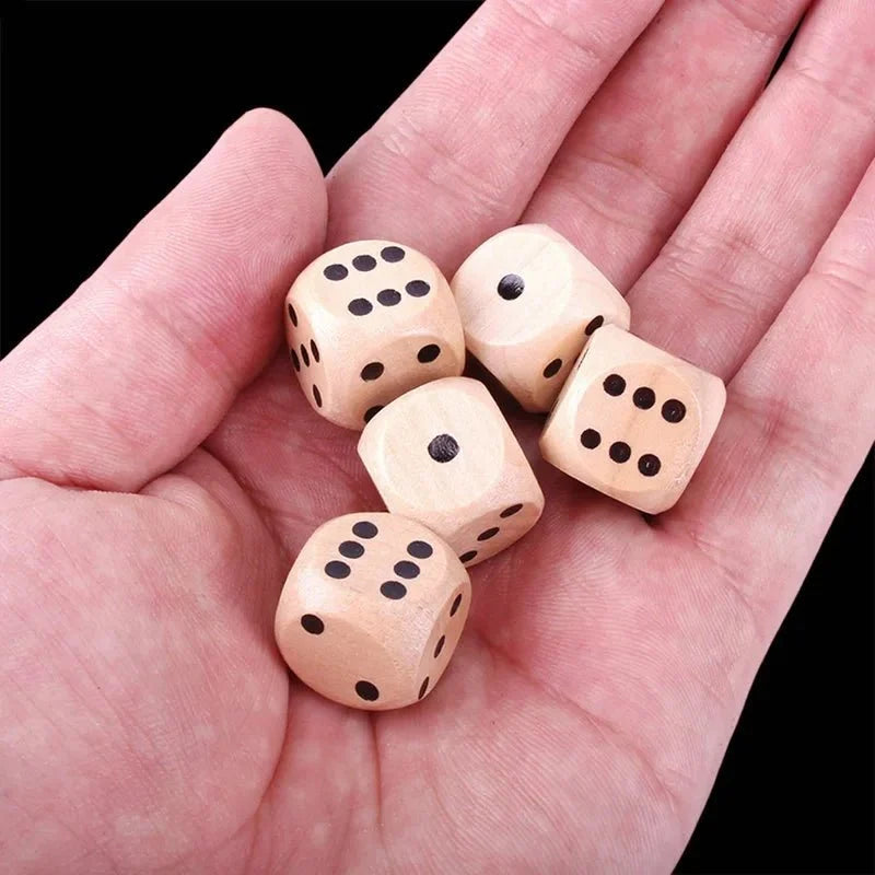 16mm Acrylic D6 Dice – DND Dice 16mm Wooden D6 Classic Tabletop RPG Game Dice