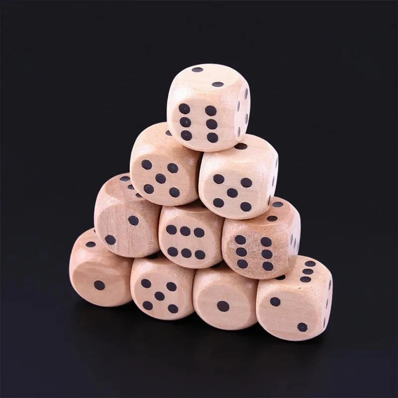 16mm Acrylic D6 Dice – DND Dice 16mm Wooden D6 Classic Tabletop RPG Game Dice