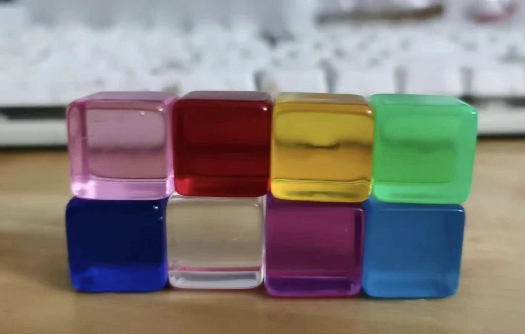 16mm Blank Acrylic D6 Dice Set