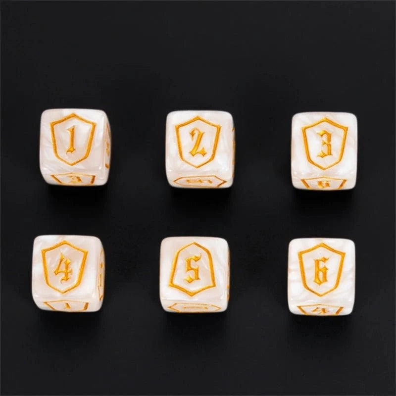 16mm Pearl Acrylic D6 Dice – DND Dice 16mm Pearl Acrylic D6 Tabletop RPG Game Dice