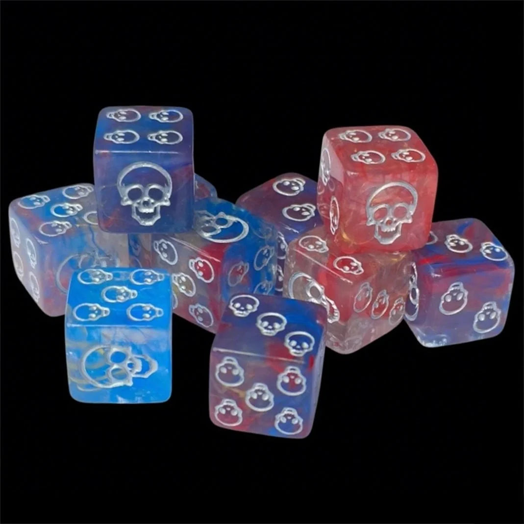 16mm Skull Acrylic D6 Dice – DND Dice 16mm Skull Acrylic D6 Dice Halloween RPG Board Game Dice