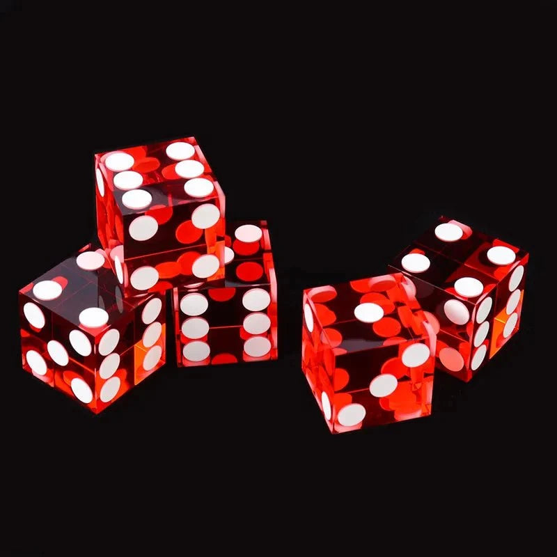 19mm Texas Acrylic DND Dice – DND Dice - 19mm Transparent Acrylic Dice Texas Hold'em Game Dice