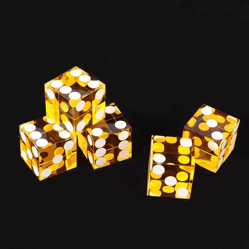 19mm Texas Acrylic DND Dice – DND Dice - 19mm Transparent Acrylic Dice Texas Hold'em Game Dice