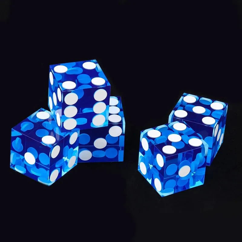 19mm Texas Acrylic DND Dice – DND Dice - 19mm Transparent Acrylic Dice Texas Hold'em Game Dice