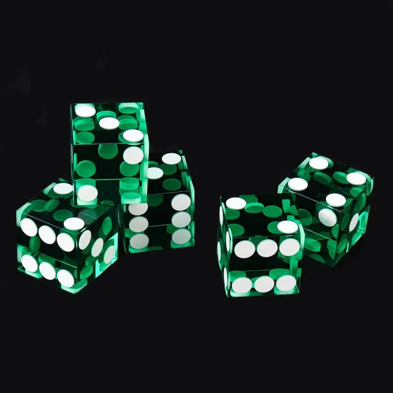 19mm Texas Acrylic DND Dice – DND Dice - 19mm Transparent Acrylic Dice Texas Hold'em Game Dice