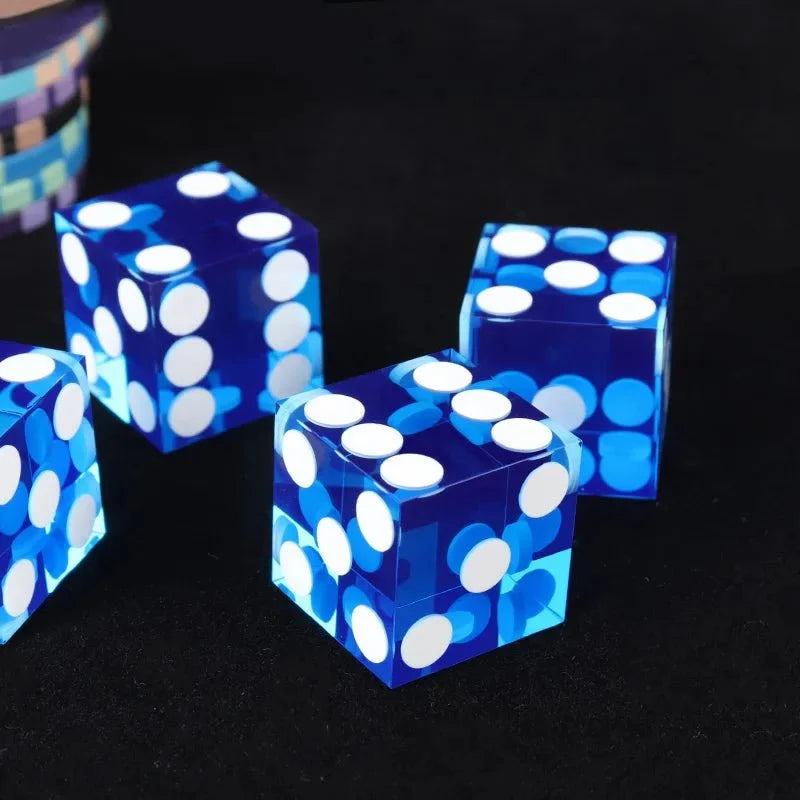 19mm Texas Acrylic DND Dice – DND Dice - 19mm Transparent Acrylic Dice Texas Hold'em Game Dice