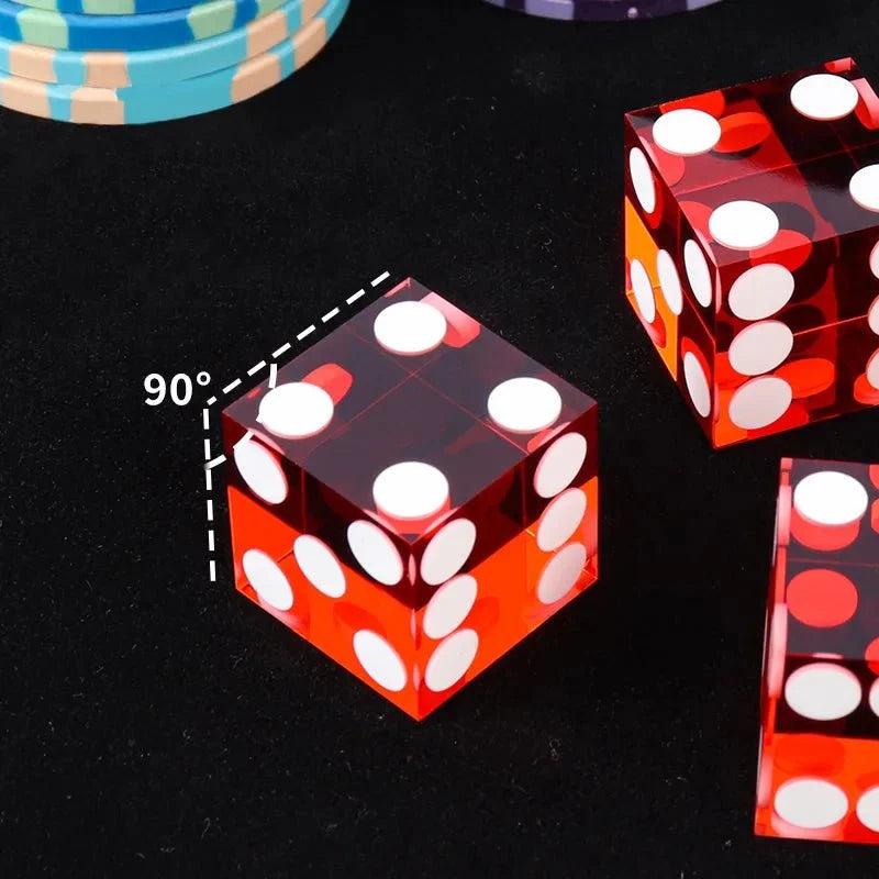19mm Texas Acrylic DND Dice – DND Dice - 19mm Transparent Acrylic Dice Texas Hold'em Game Dice