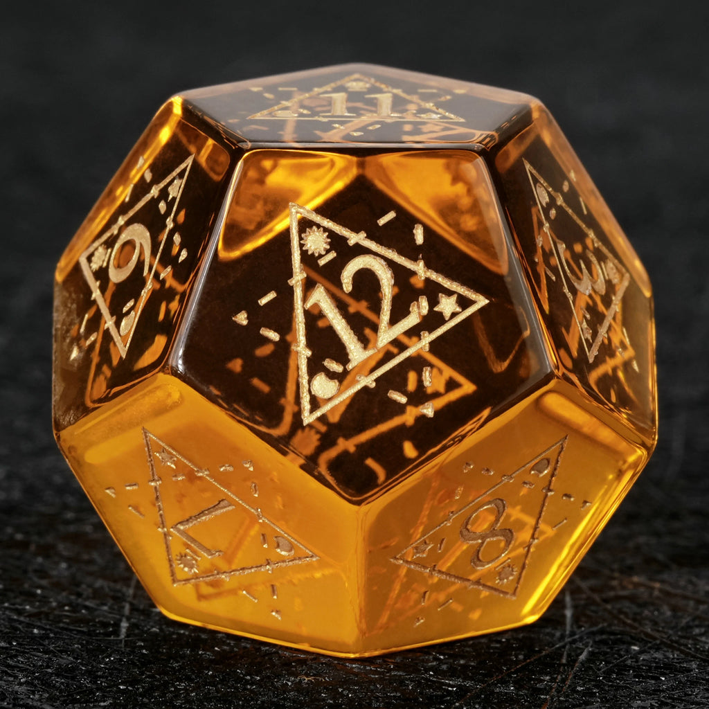 Star Natural Stone DND Dice Set – Starburst Constellation – alternate product view