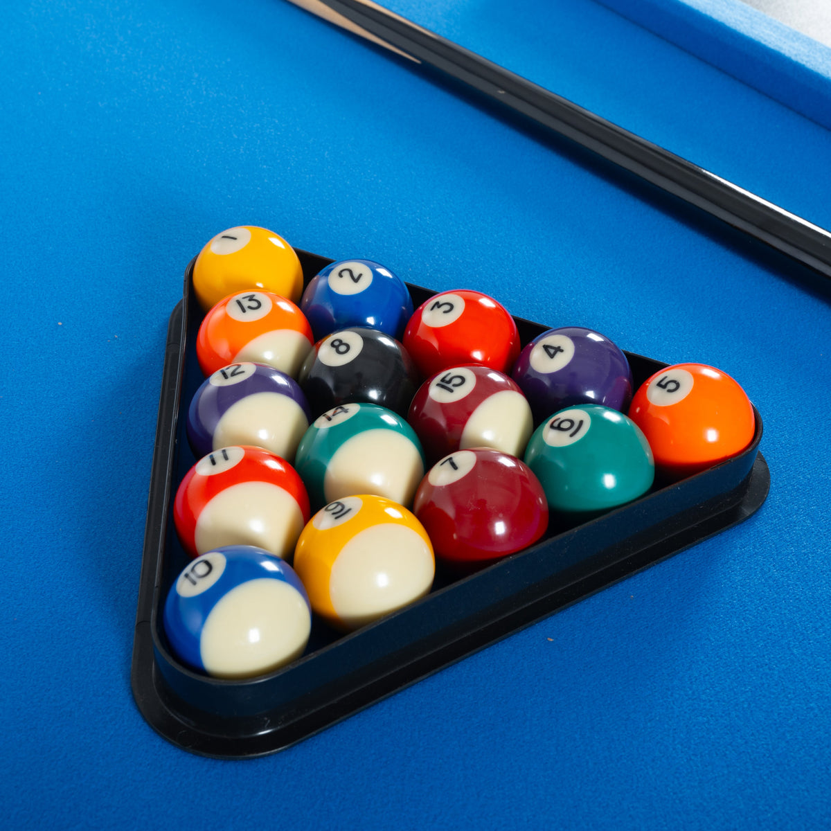 Tabletop Gaming Table – Multifunctional Foldable – 3-in-1 Multifunctional Foldable Game Table – Billiard Balls on Blue