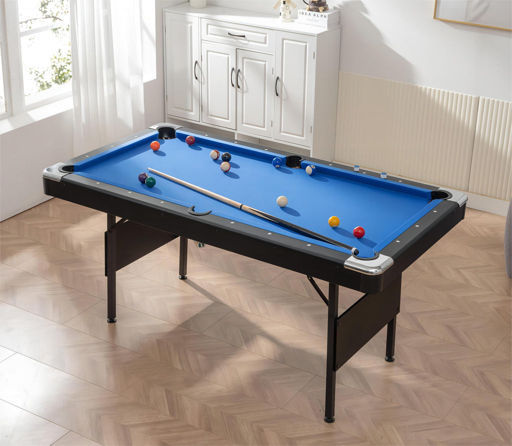 Tabletop Gaming Table – Multifunctional Foldable – 3-in-1 Multifunctional Foldable Game Table – Billiard Mode Side View