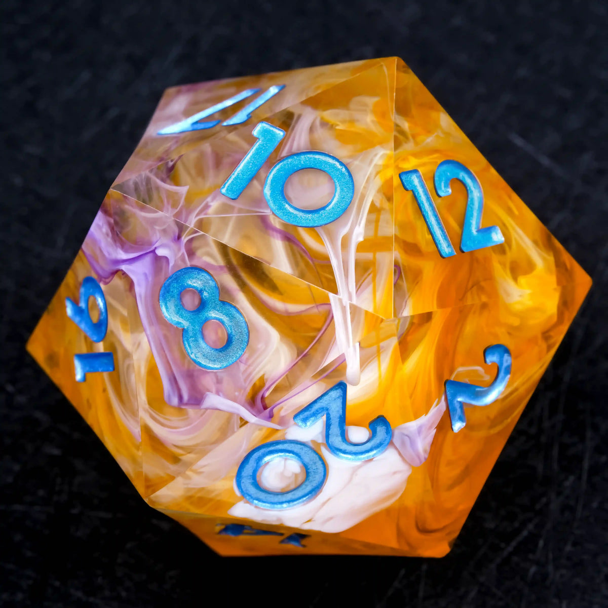 35mm Swirl Resin D20 Dice