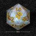 35mm World Resin D20 Dice – Glitter – Soccer Large