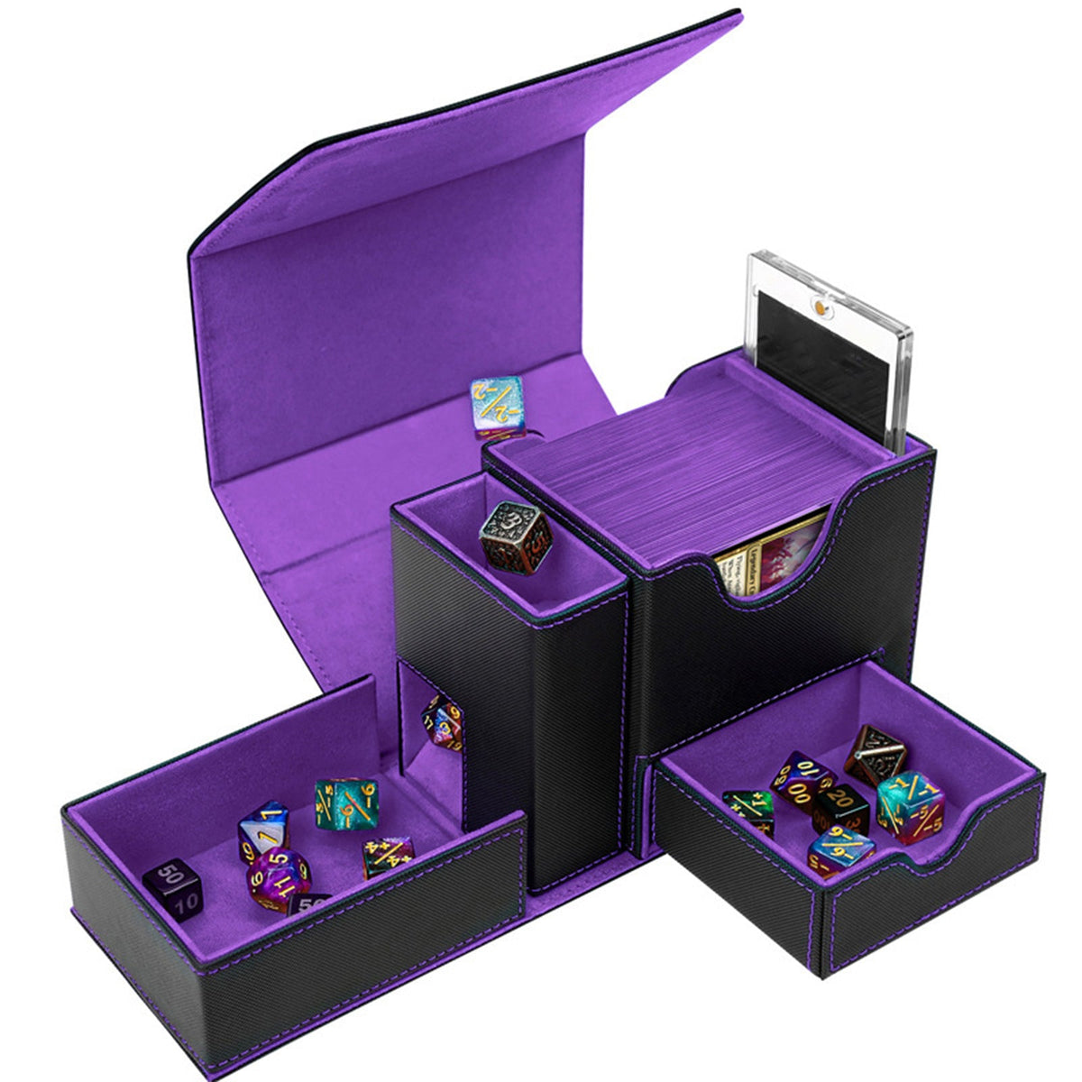 Dice Collection Storage Box With Dice Tray – alternate product view