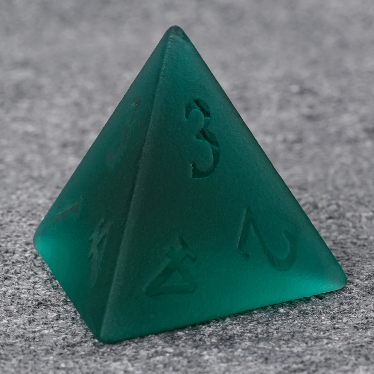Frosted Pine Glass DND Dice Set – alternate product view