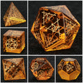 Star Natural Stone DND Dice Set – Starburst Constellation