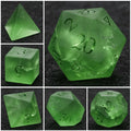 Frosted Crackle Gemstone RPG Dice Set
