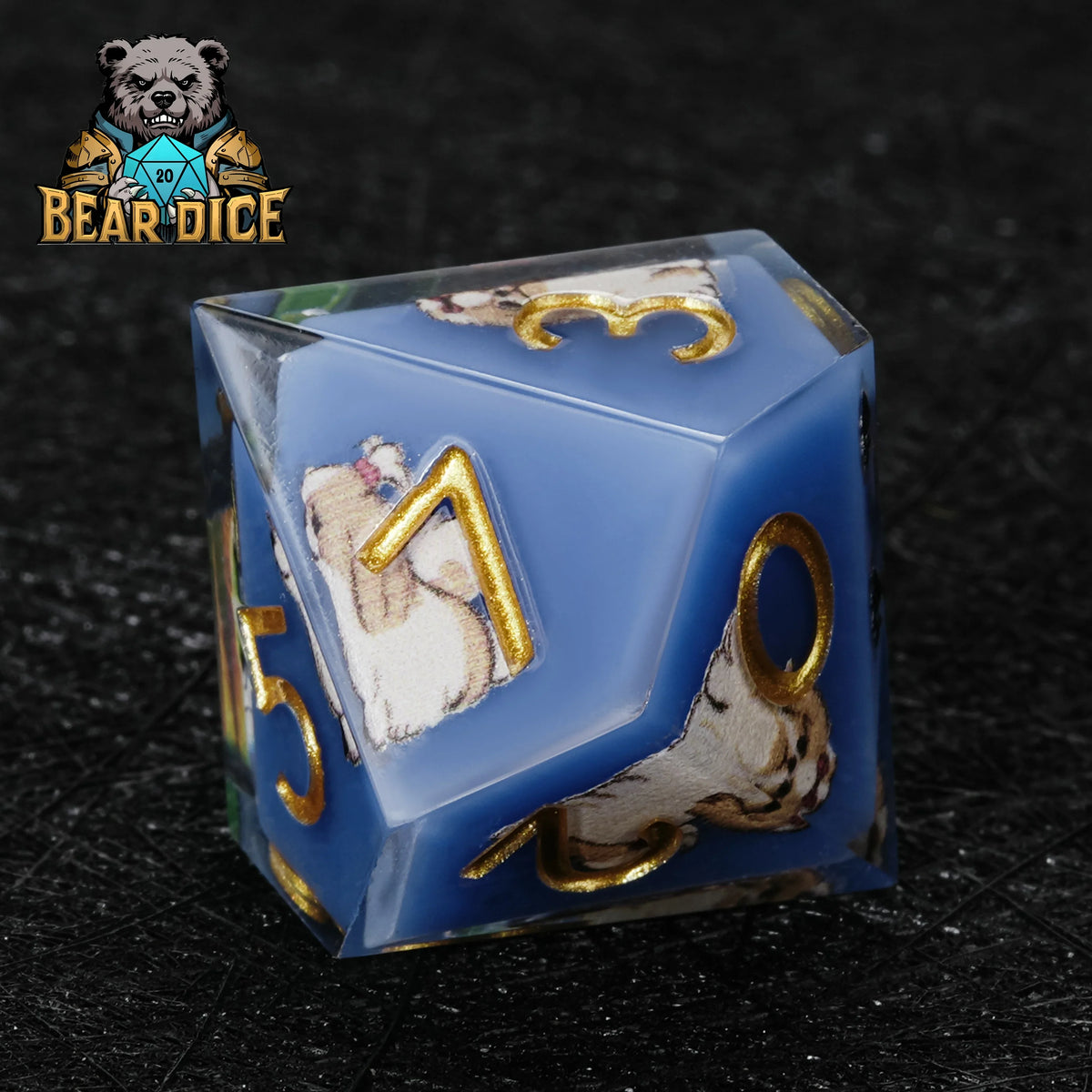 Shih Tzu Resin D10 Dice – alternate product view