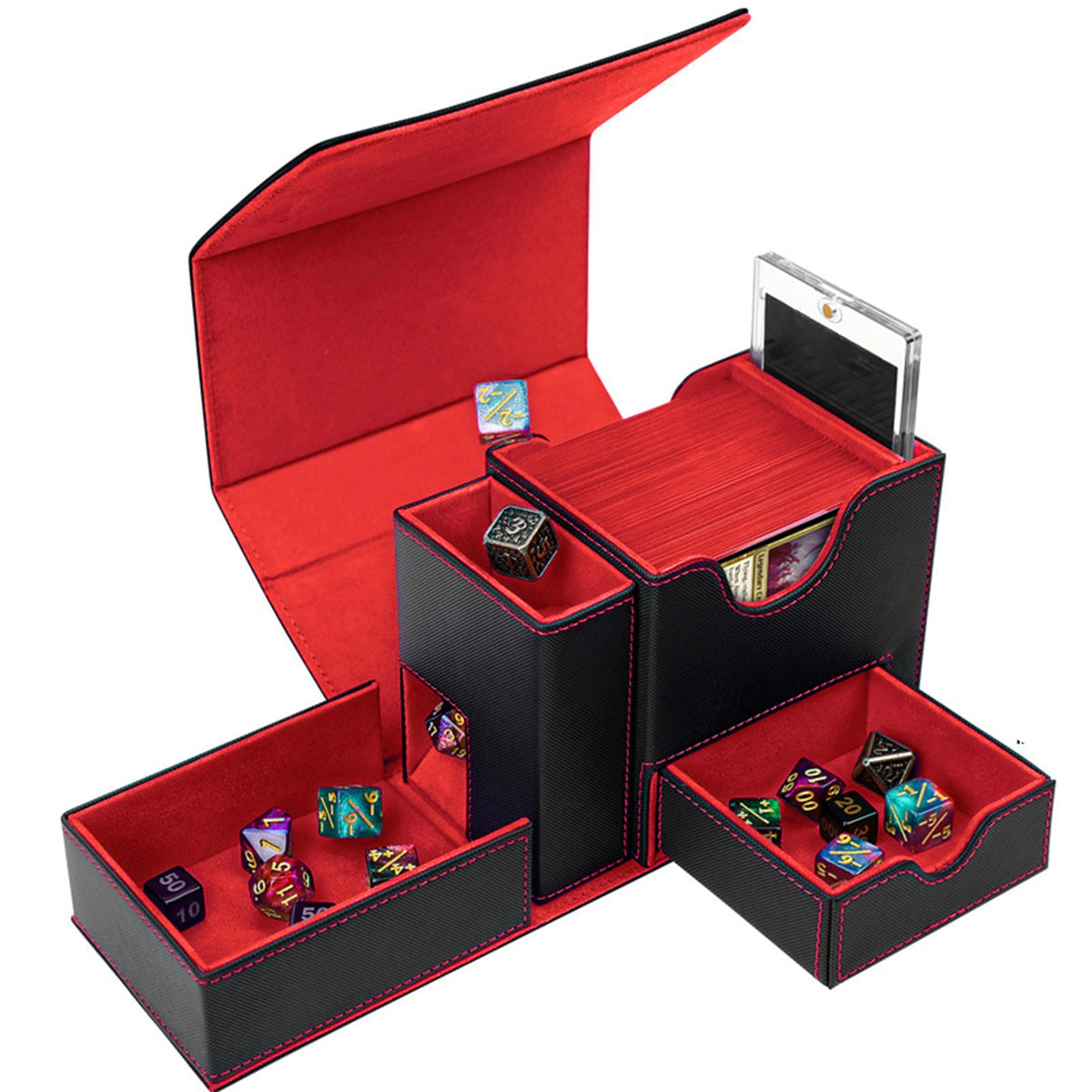 Dice Collection Storage Box With Dice Tray