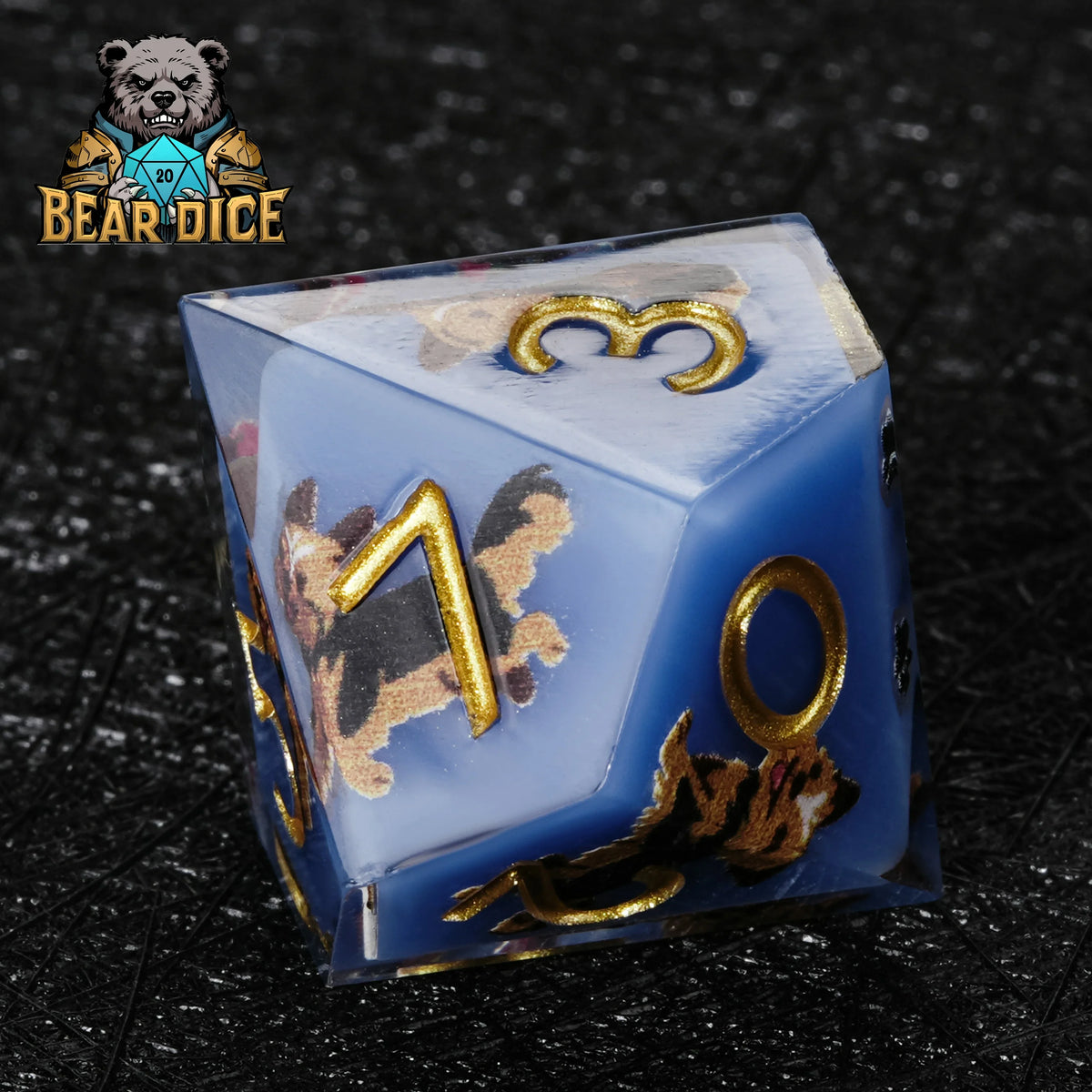 Yorkshire Terrier Resin D10 Dice Set – alternate product view