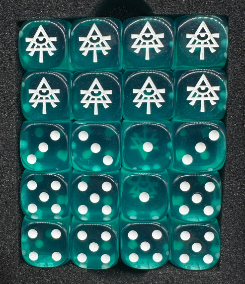 Acrylic D6 Dice – 40k Aeldari – alternate product view