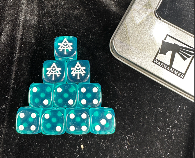 Acrylic D6 Dice – 40k Aeldari – alternate product view
