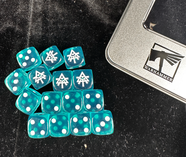 Acrylic D6 Dice – 40k Aeldari – alternate product view
