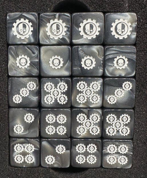 Acrylic D6 Dice – Adeptus Mechanicus – alternate product view