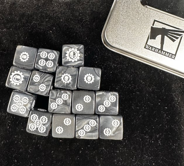 Acrylic D6 Dice – Adeptus Mechanicus – alternate product view