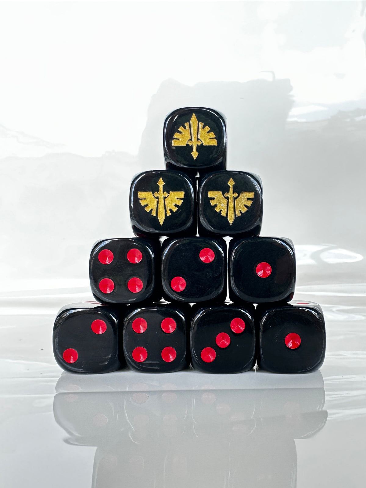Acrylic D6 Dice – Angel Matte