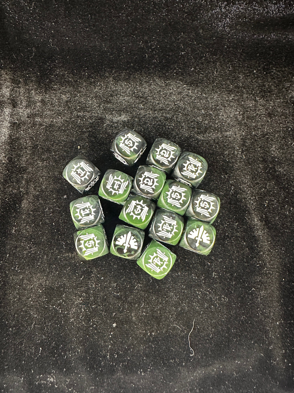 Acrylic D6 Dice – Angels Dark – alternate product view