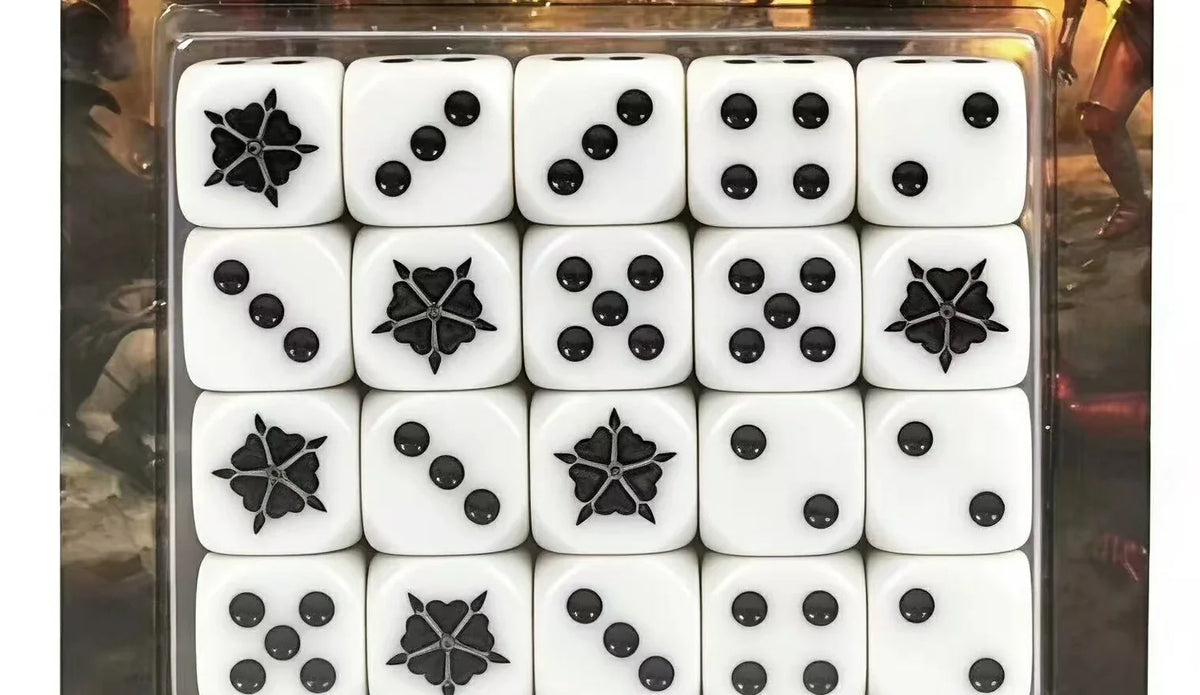 Acrylic D6 Dice – Battle Rose