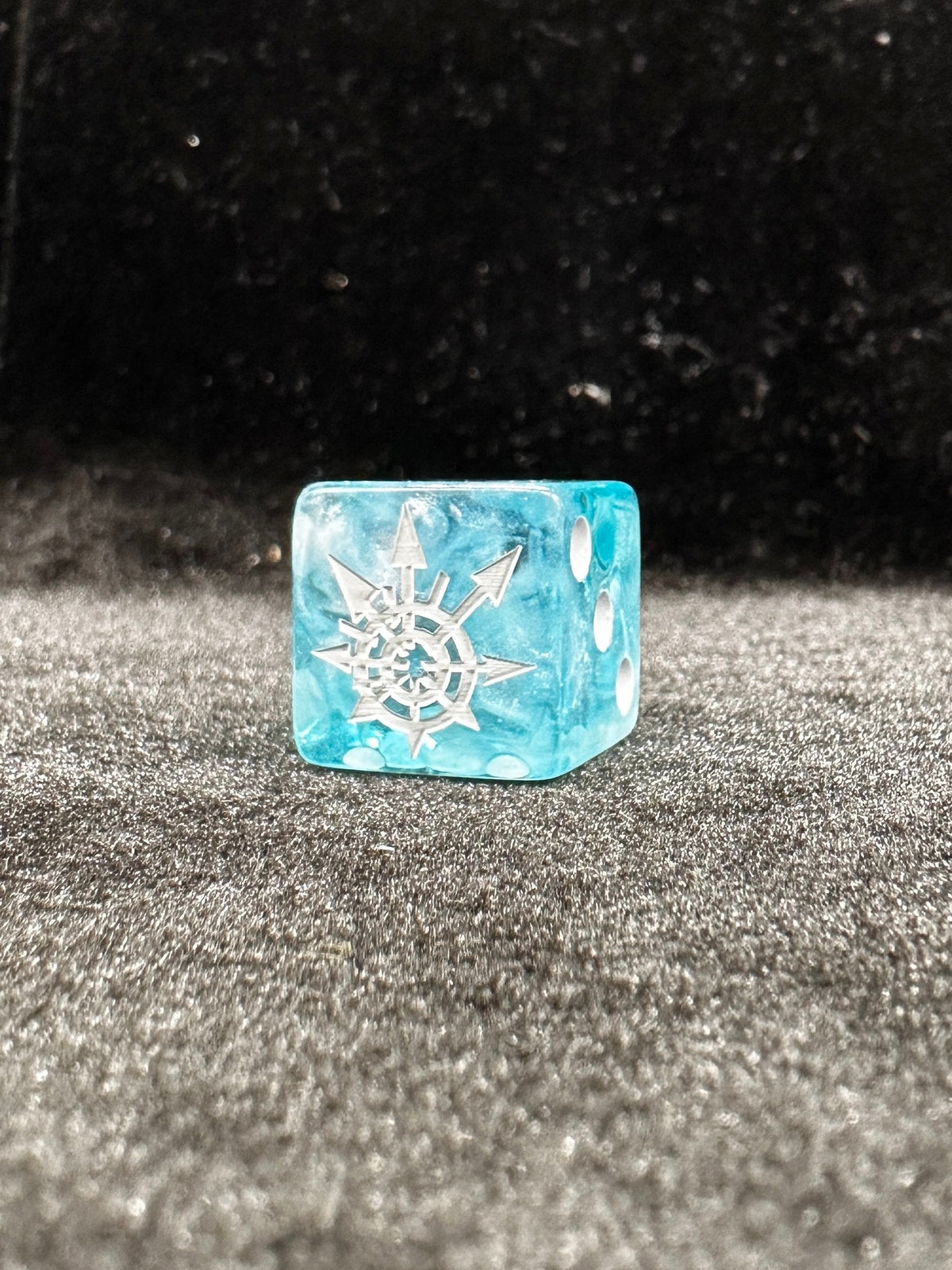 Acrylic D6 Dice – Chaos God – alternate product view