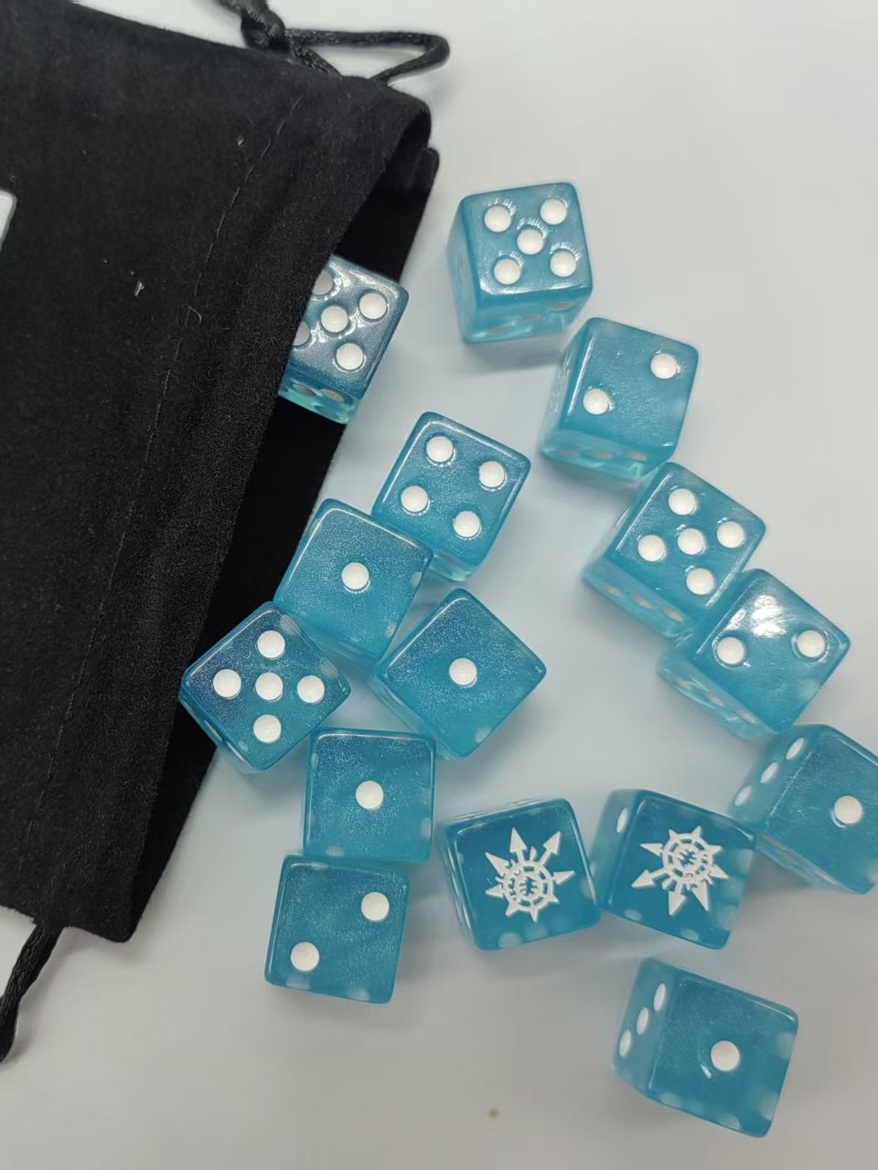 Acrylic D6 Dice – Chaos God – alternate product view