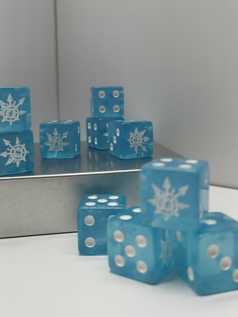 Acrylic D6 Dice – Chaos God – alternate product view