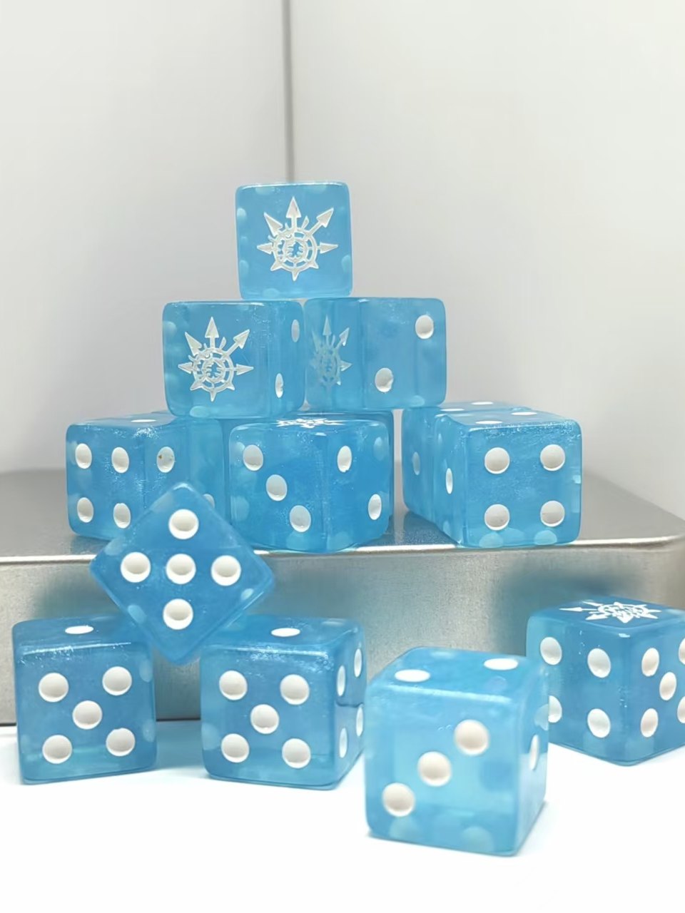Acrylic D6 Dice – Chaos God – alternate product view