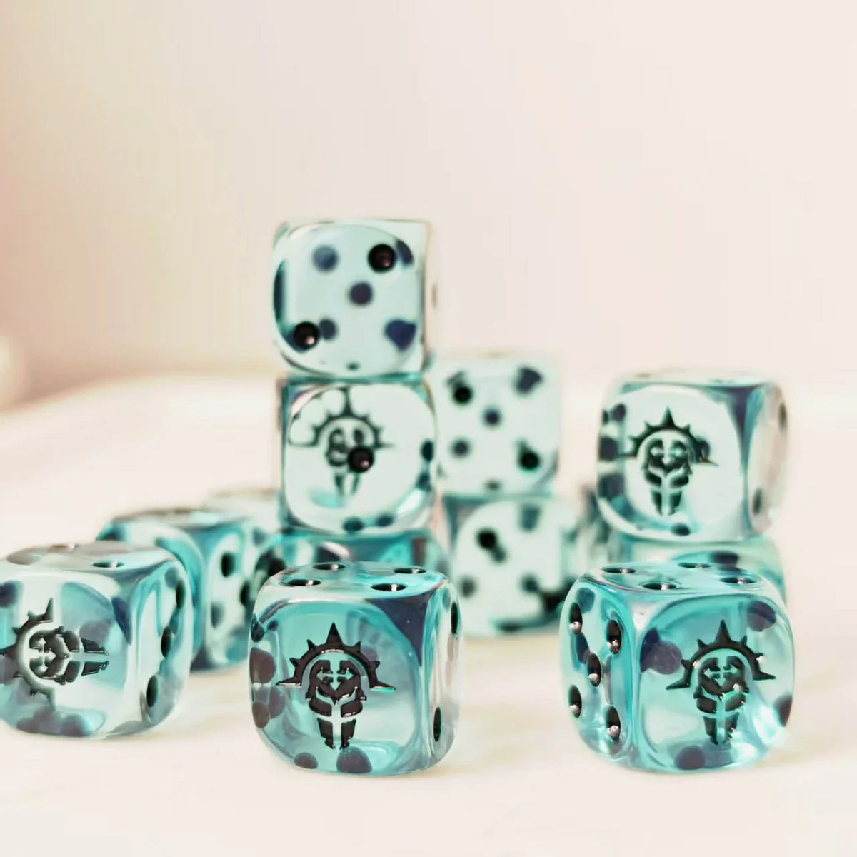 Acrylic D6 Dice – Chaos Knights