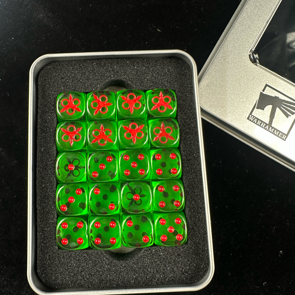 Acrylic D6 Dice – Chaos Mark – alternate product view