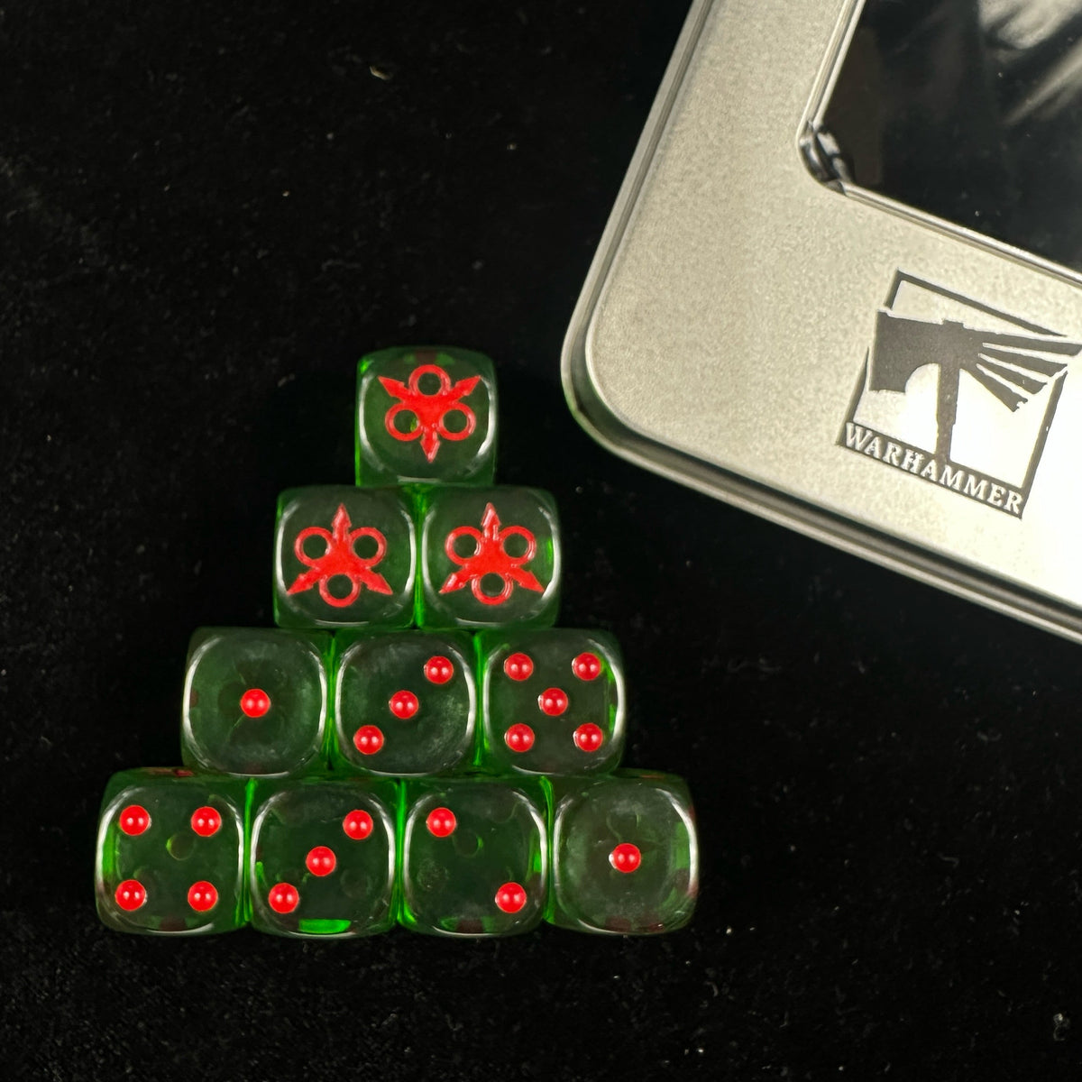 Acrylic D6 Dice – Chaos Mark – alternate product view
