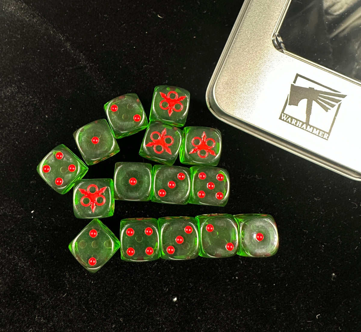 Acrylic D6 Dice – Chaos Mark – alternate product view