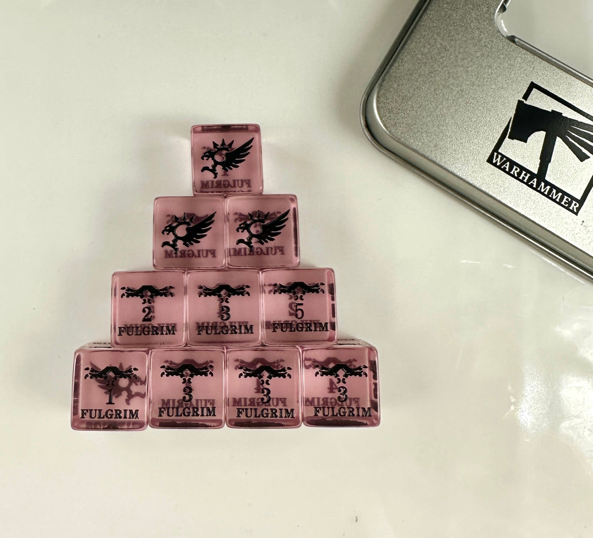 Acrylic D6 Dice – Children Fulgrim – alternate product view