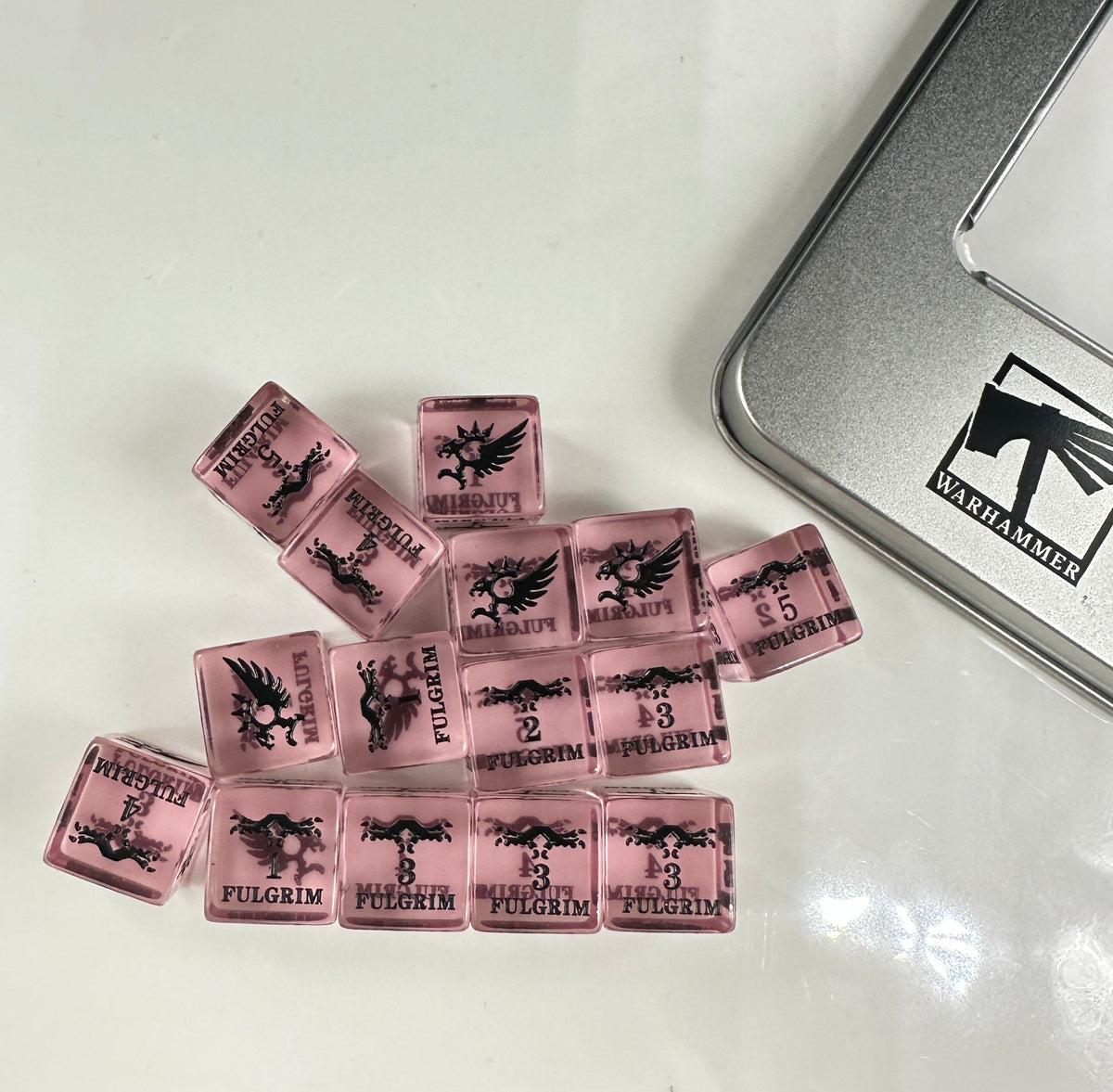 Acrylic D6 Dice – Children Fulgrim – alternate product view