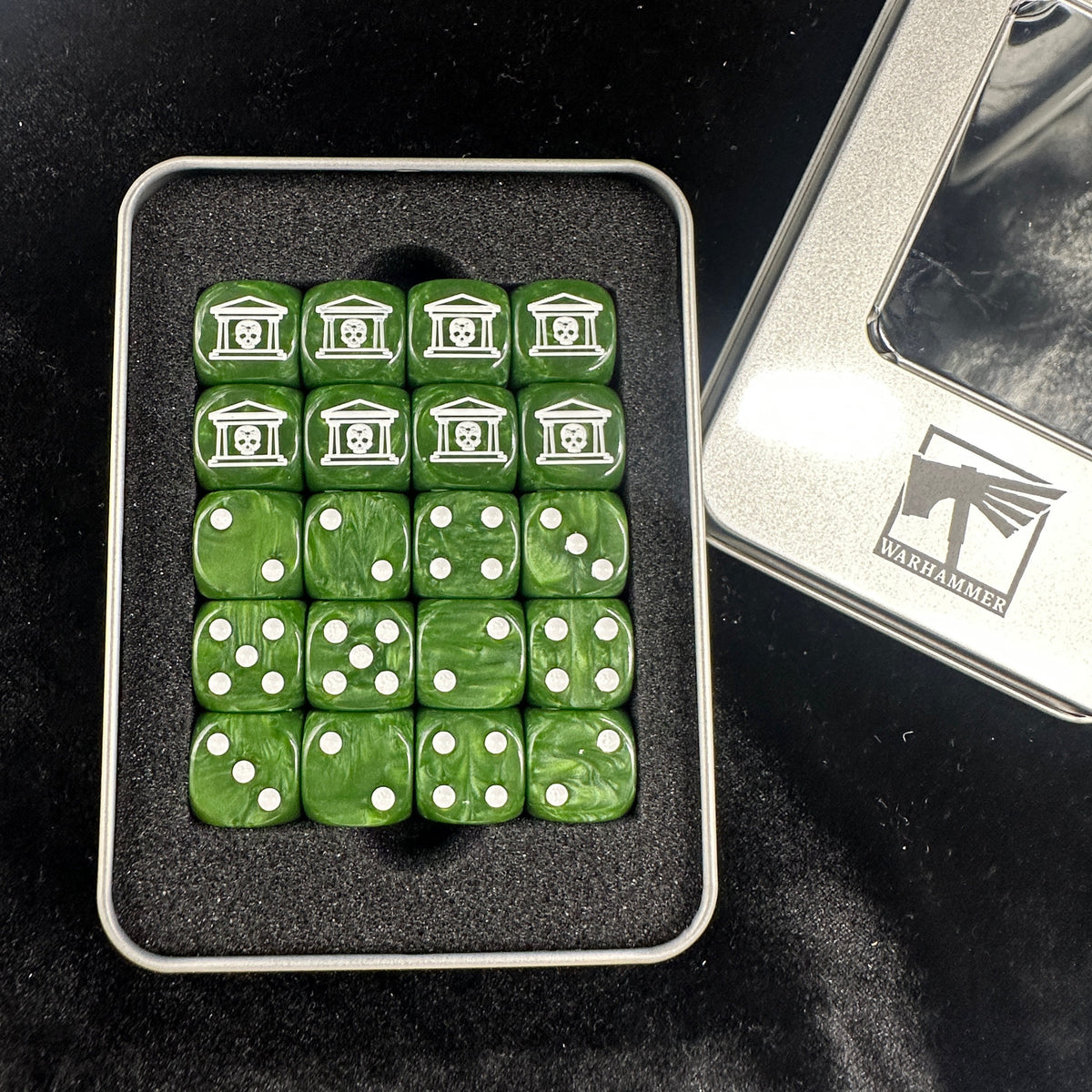 Acrylic D6 Dice – Deepkin Pearlescent – alternate product view