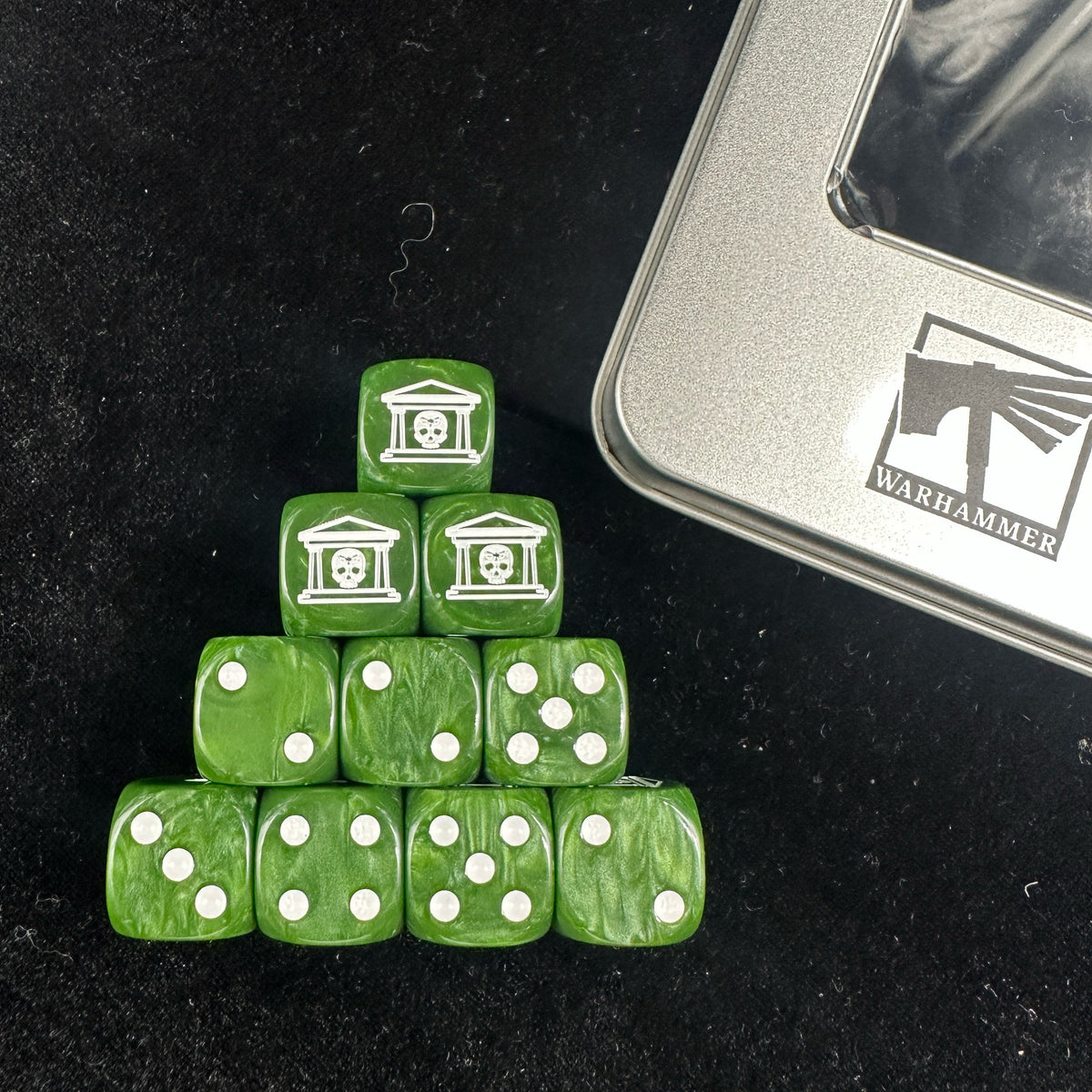 Acrylic D6 Dice – Deepkin Pearlescent – alternate product view