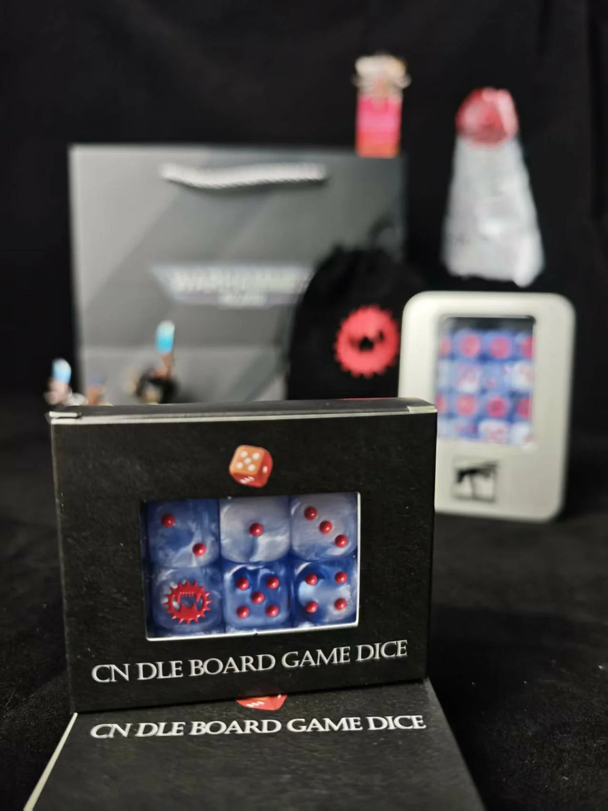 Acrylic D6 Dice – Eaters Swirl