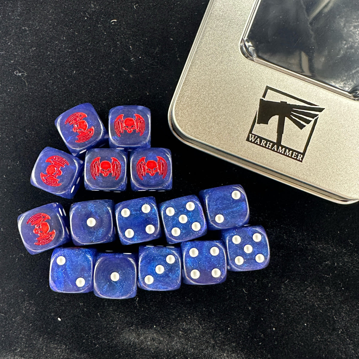 Acrylic D6 Dice – Glitter – alternate product view