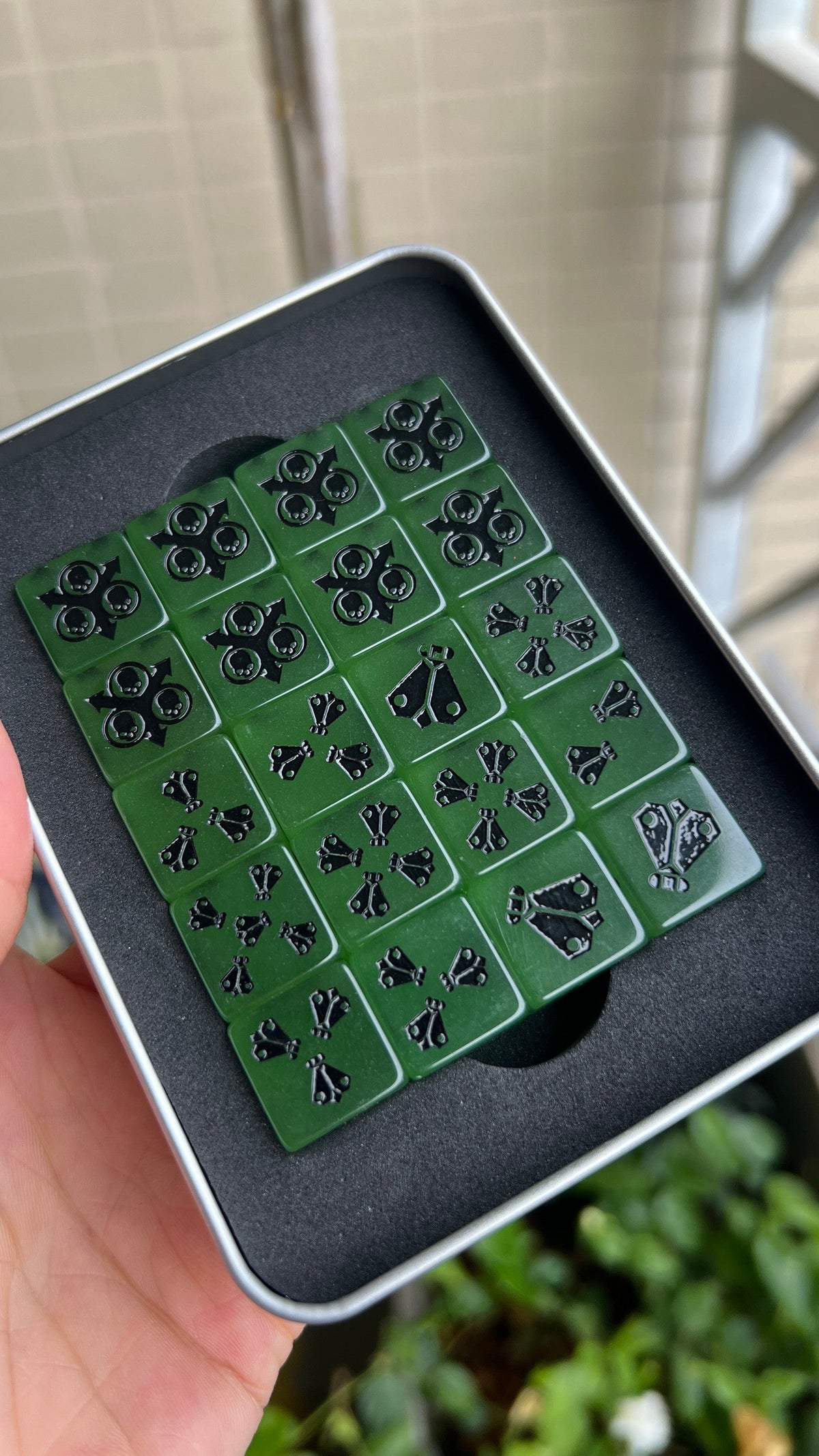 Acrylic D6 Dice – Glow Dark – alternate product view