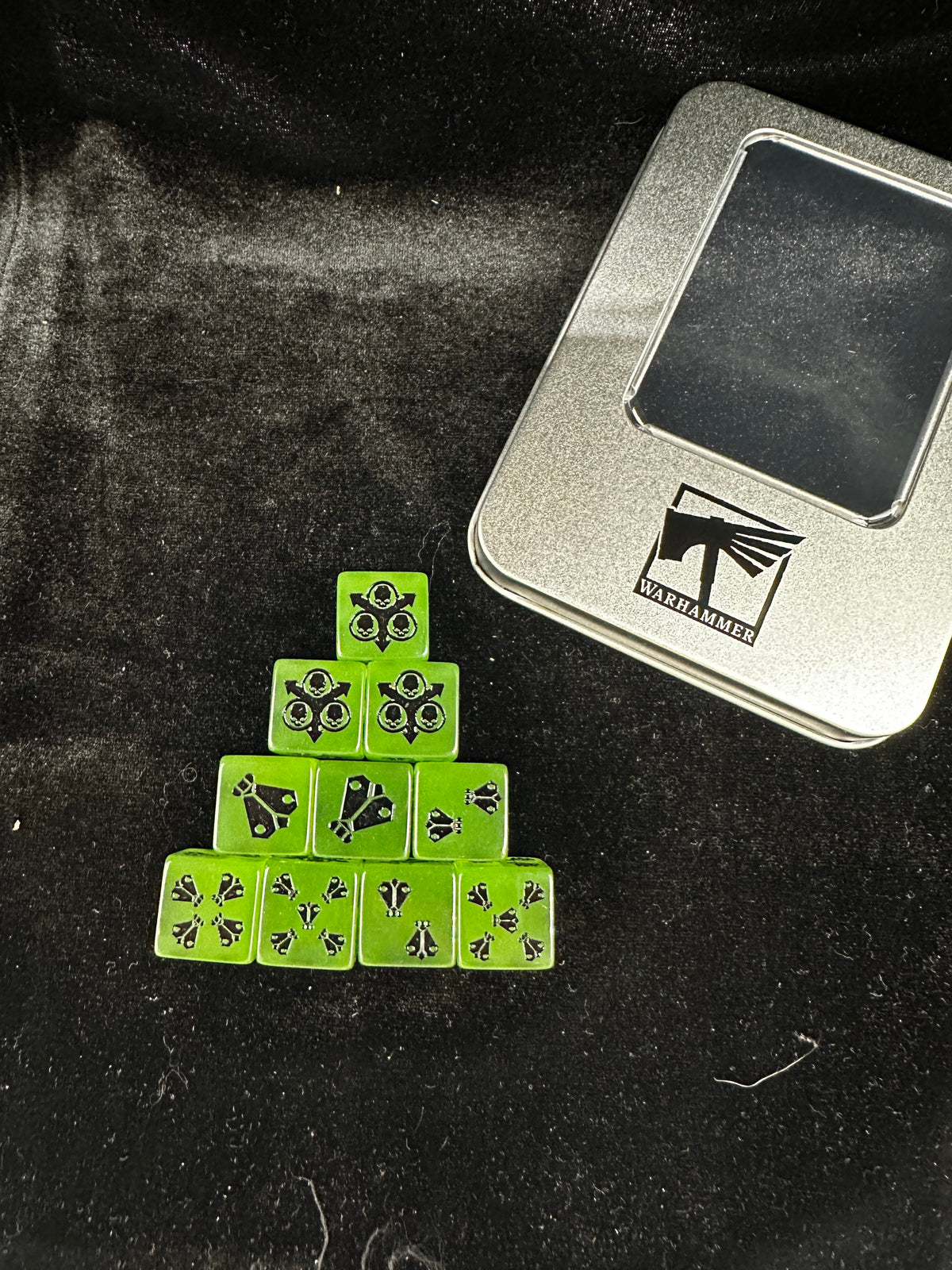 Acrylic D6 Dice – Glow Dark – alternate product view
