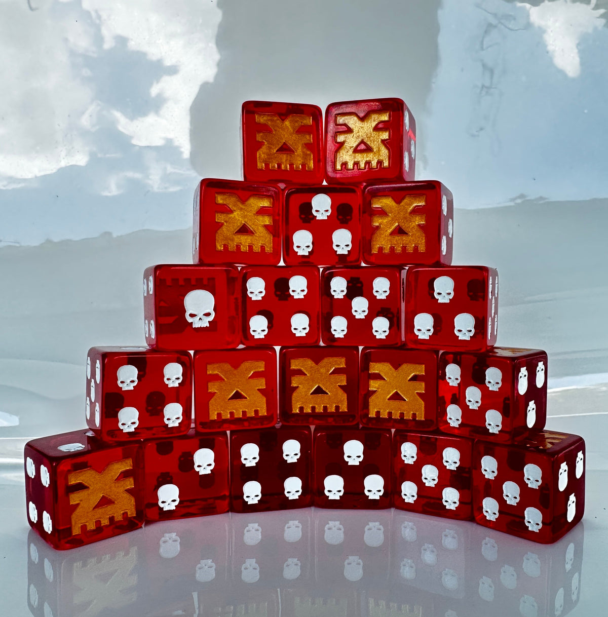 Acrylic D6 Dice – God War